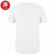 Back view of a plain white short-sleeve T-shirt on a white background, no visible design or text.