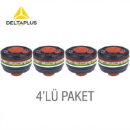 DELTA PLUS M9000 A2B2E2K2 ABEK2 TAM YÜZ GAZ MASKESİ FİLTRESİ 4LÜ PAKET - Görsel 2