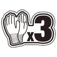 Clapping hands icon with a large '3x' indicating triple applause.