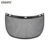 ESSAFE curved car windshield mesh sunshade with mounting holes and tabs