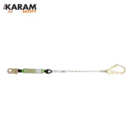 KARAM Safety fall-arrest lanyard with two carabiner hooks at each end