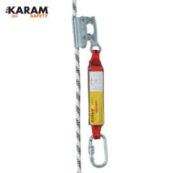 KARAM Safety energy-absorbing fall-arrest lanyard with a metal carabiner.