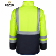 STARİŞ BONDİ KIŞLIK KAPÜŞONLU PARKA SARI LACİVERT - Görsel 4